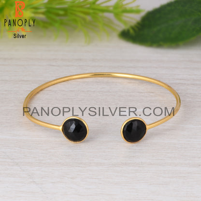 Black Onyx 925 Sterling Silver Bangle